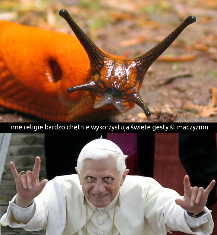Święte gesty Ślimaczyzmu i inne religie